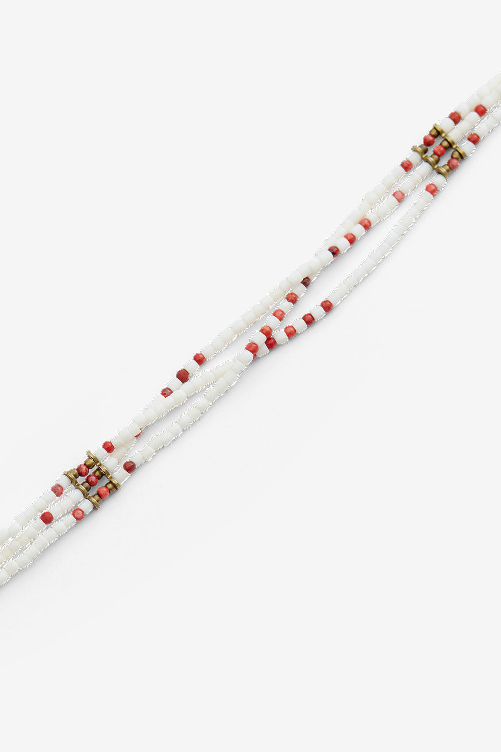 Sean beaded bracelet - Ecru-bronze - Man - 2