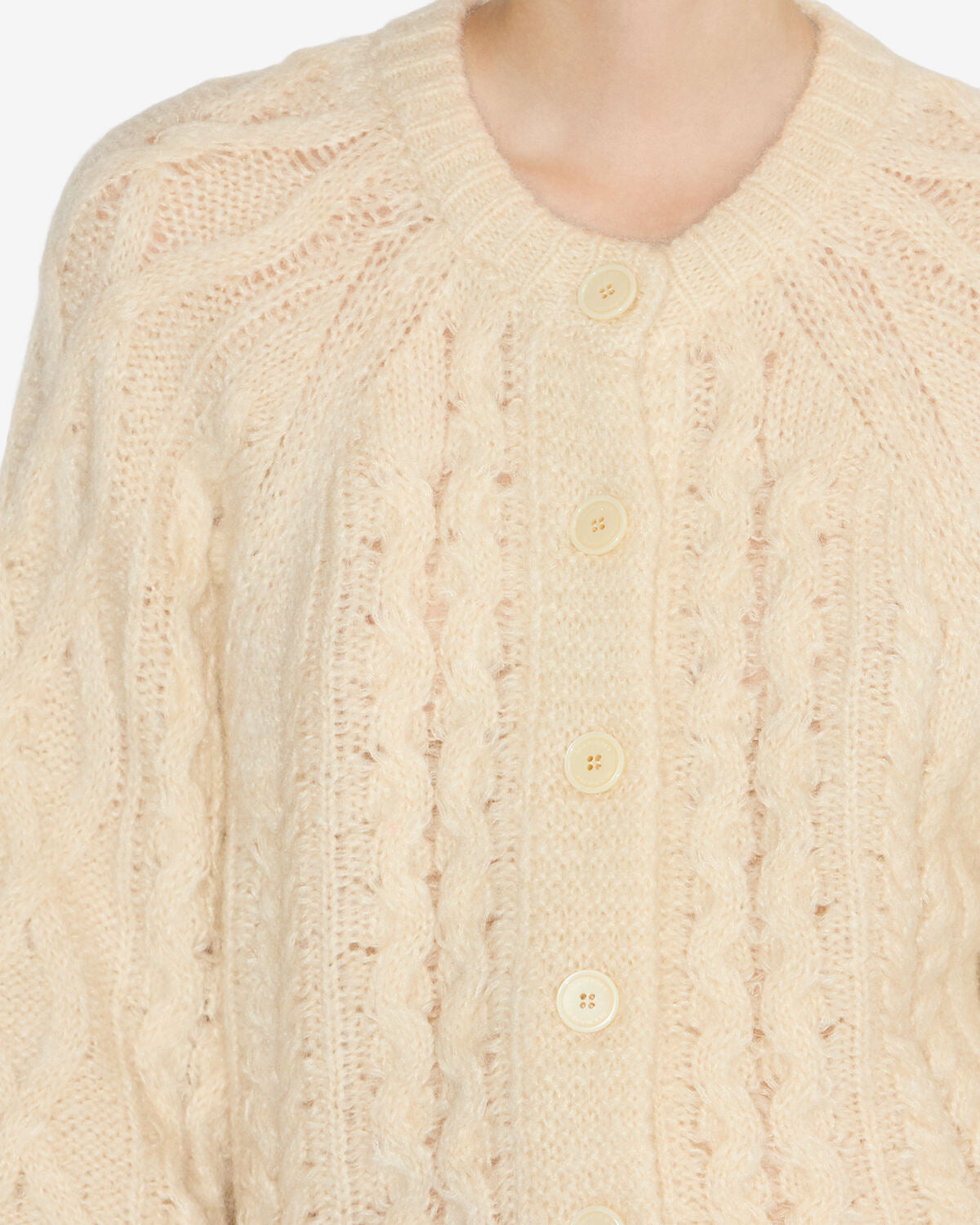 Strickjacke yara Woman Naturfarben 2