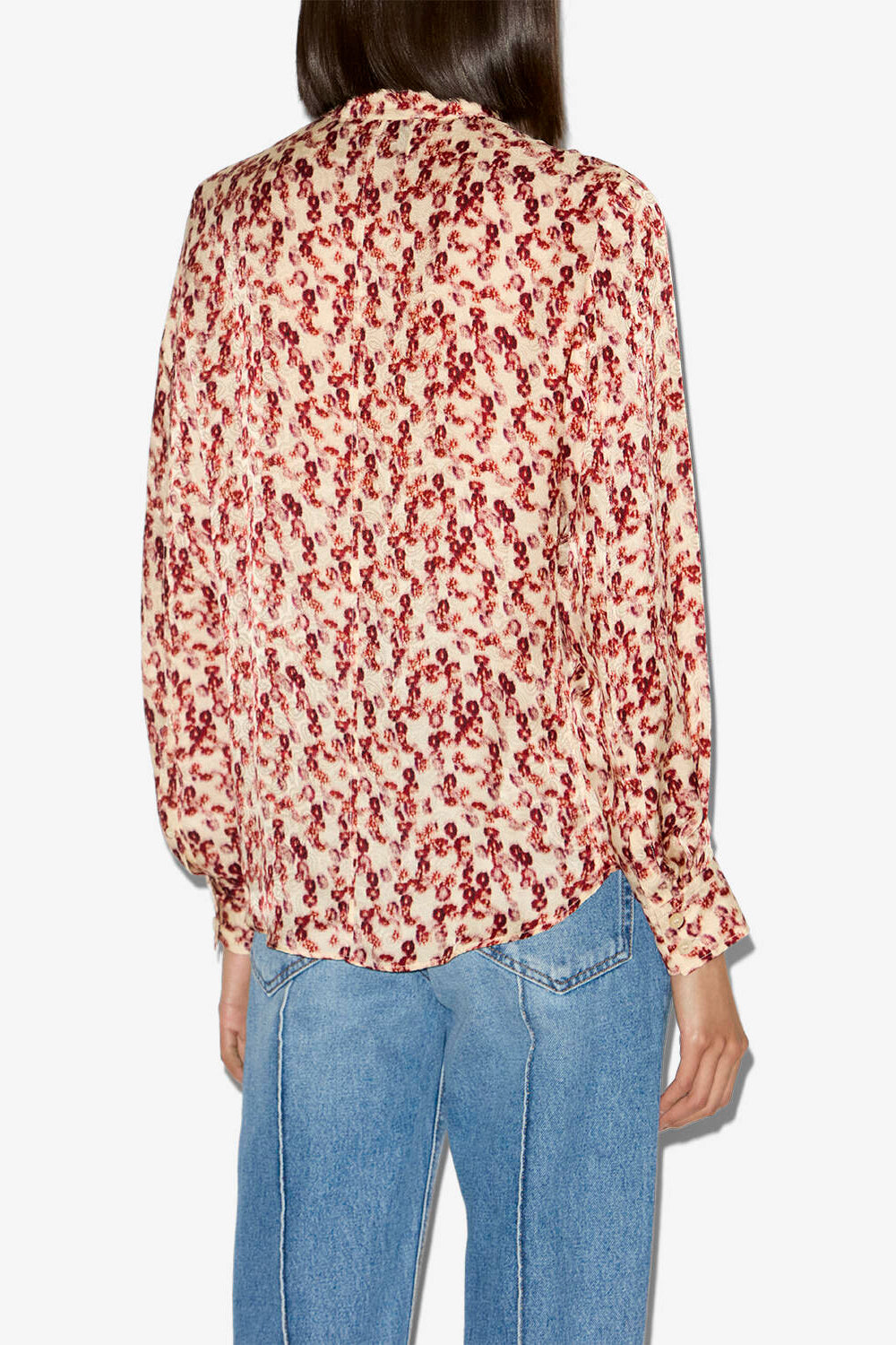 Camisa ilda de jacquard estampada - Garnet - Woman - 4