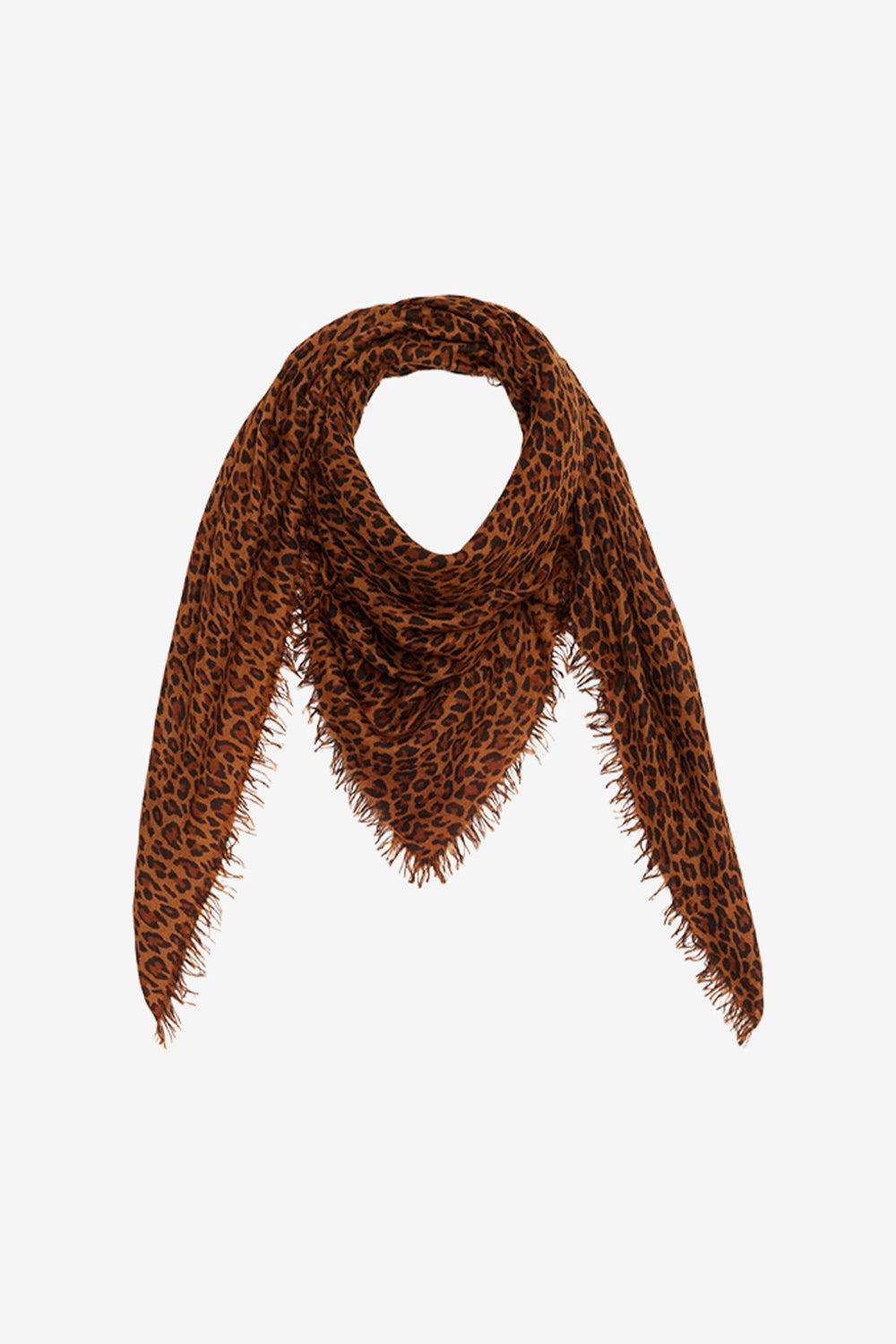 Madicia cashmere and wool scarf - Leopard - Woman - 1