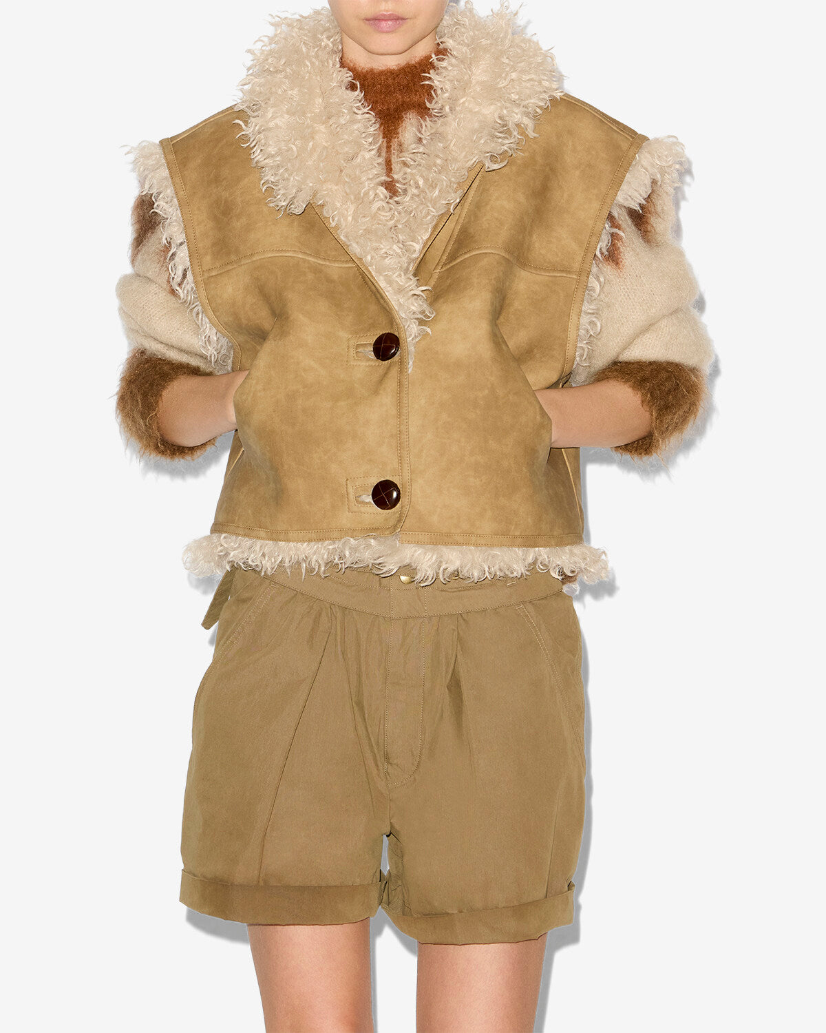 Clara vest Woman Taupe 5