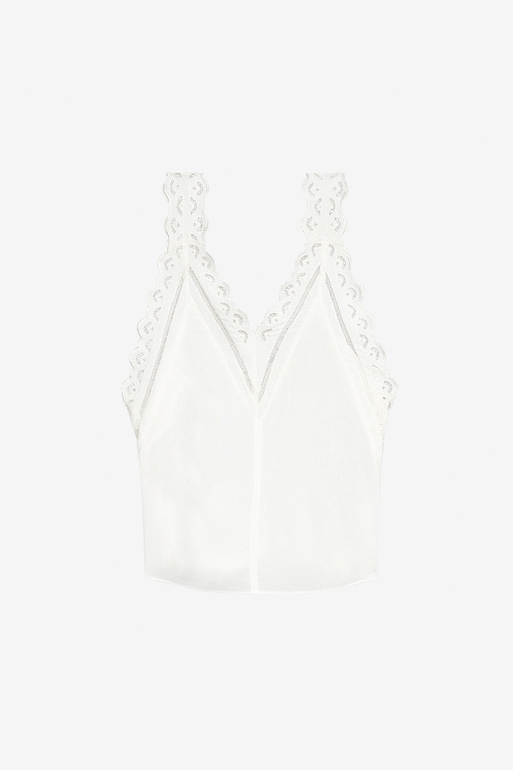 Fradela english embroidery top - White - Woman - 1