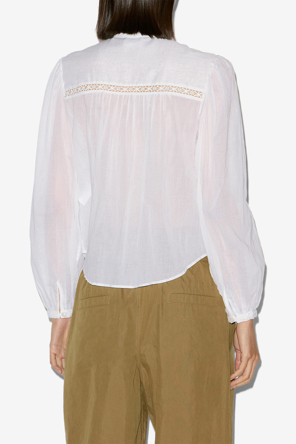 Greicy cotton voile blouse - White - Woman - 5