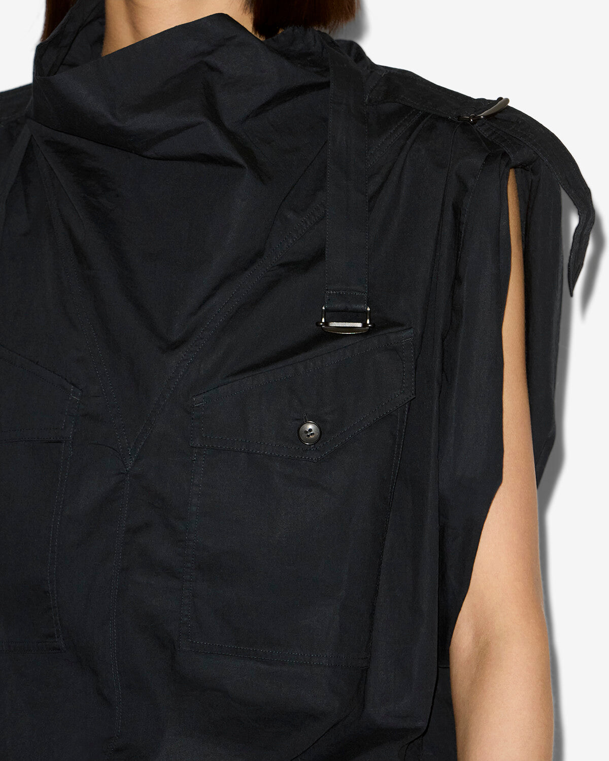 Top nemia Woman Negro lavado 2