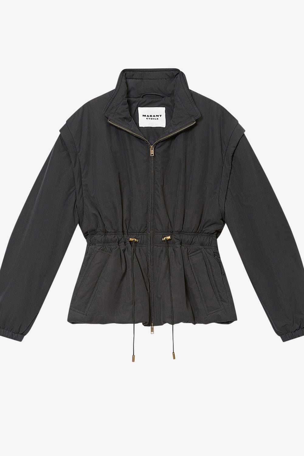 Manteau court zippé 2 en 1 dastyni - Noir délavé - Woman - 1