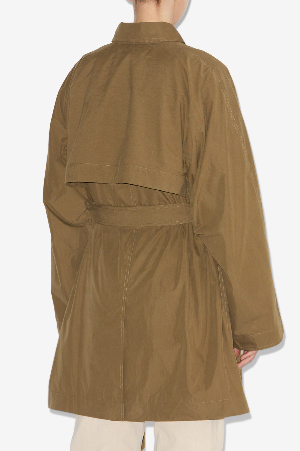 Carlota クリスプコットン製 トレンチコート - カーキ - Woman - 5