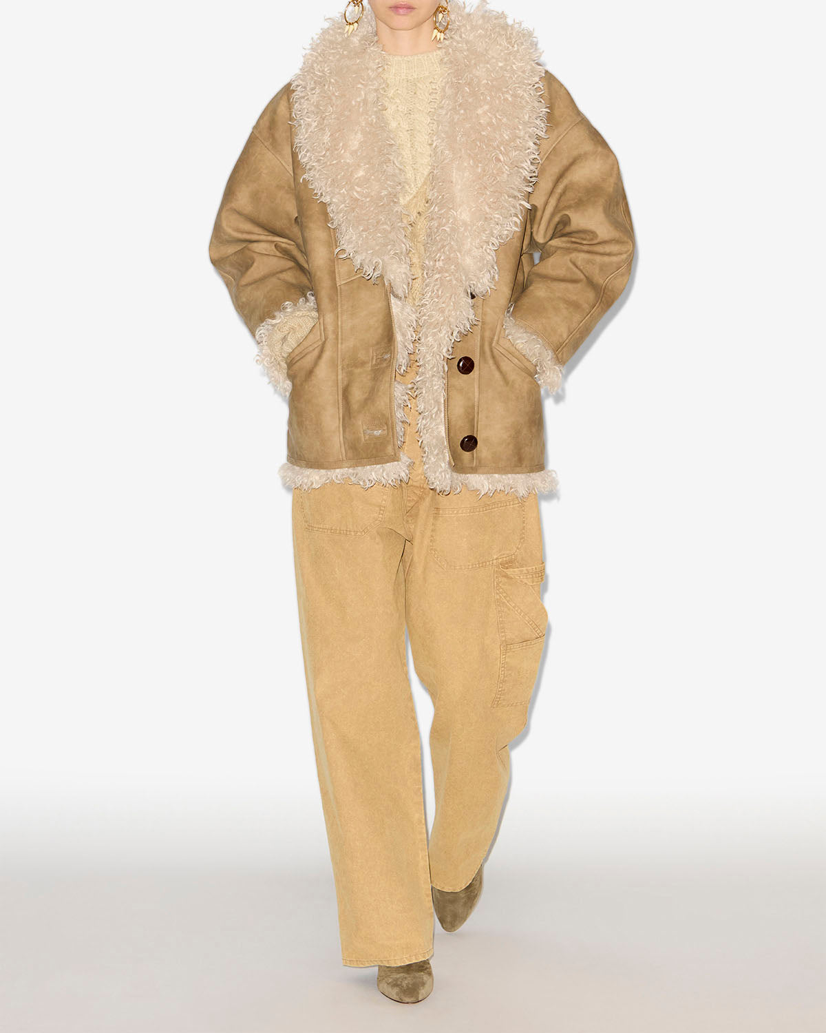 Cappotto clea Woman Taupe 4