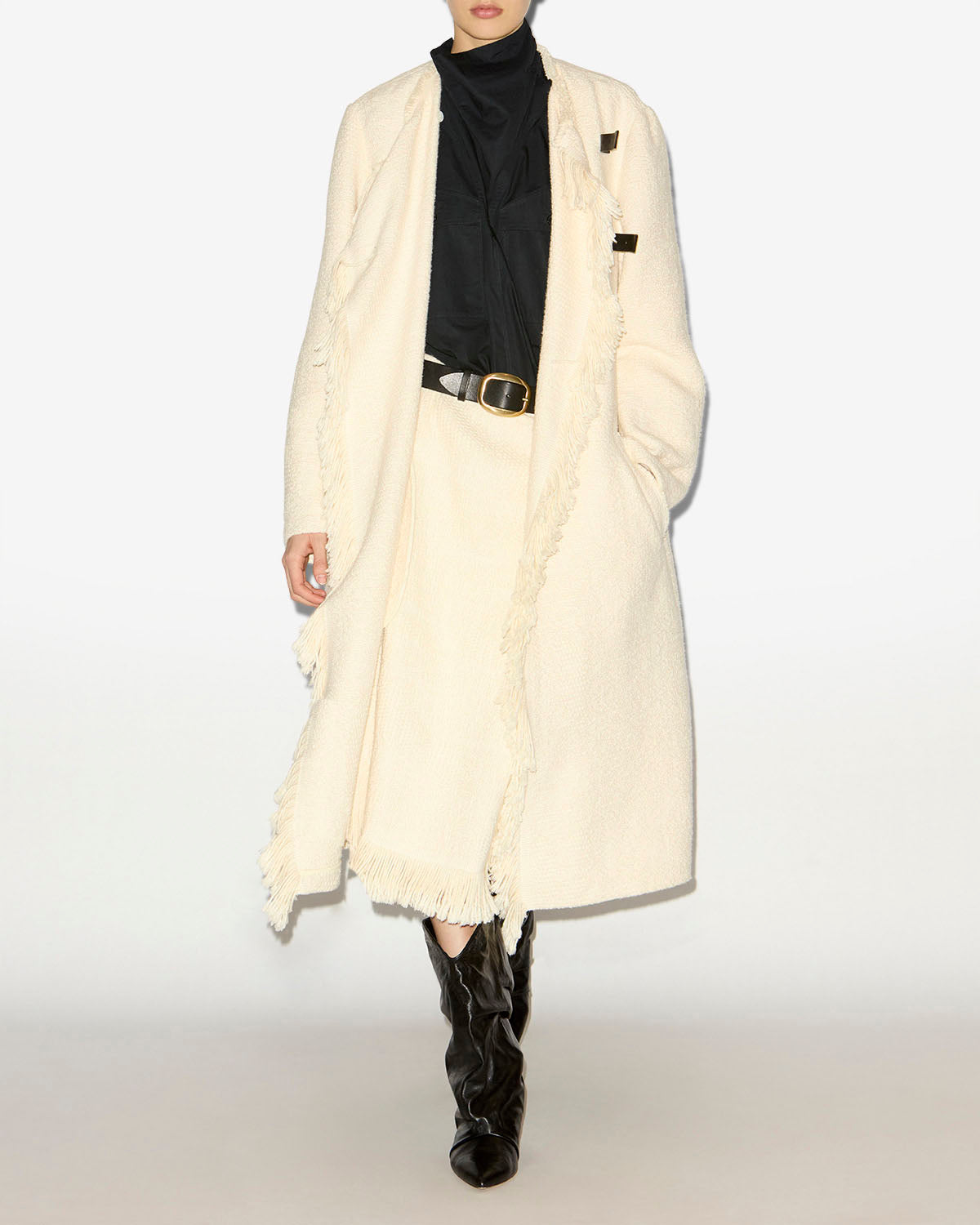 Manteau gameia Woman Écru 4