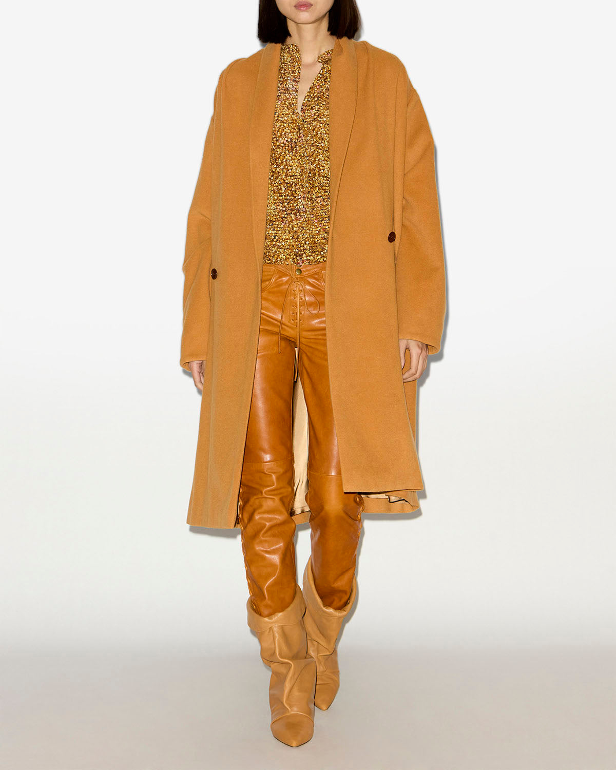 Mantel elise Woman Camel 4