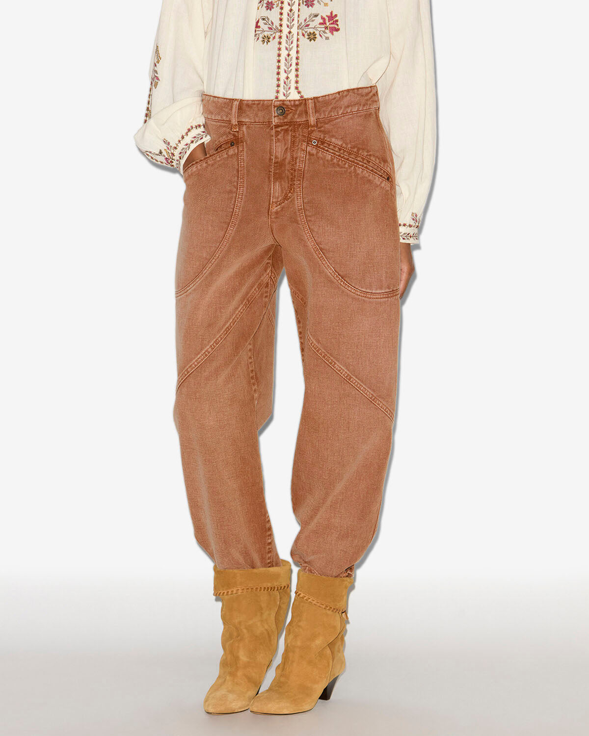 Catarina パンツ Woman Ochre 5