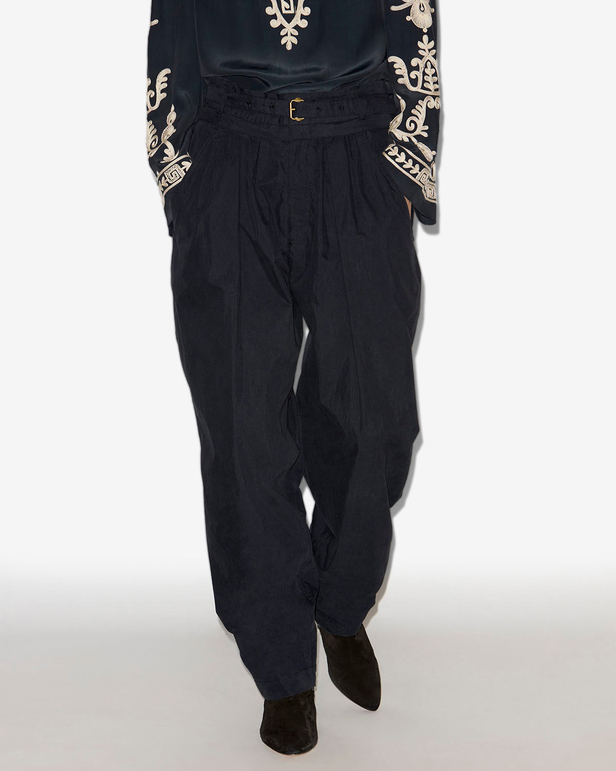 Pantalon celia Woman Noir délavé 5