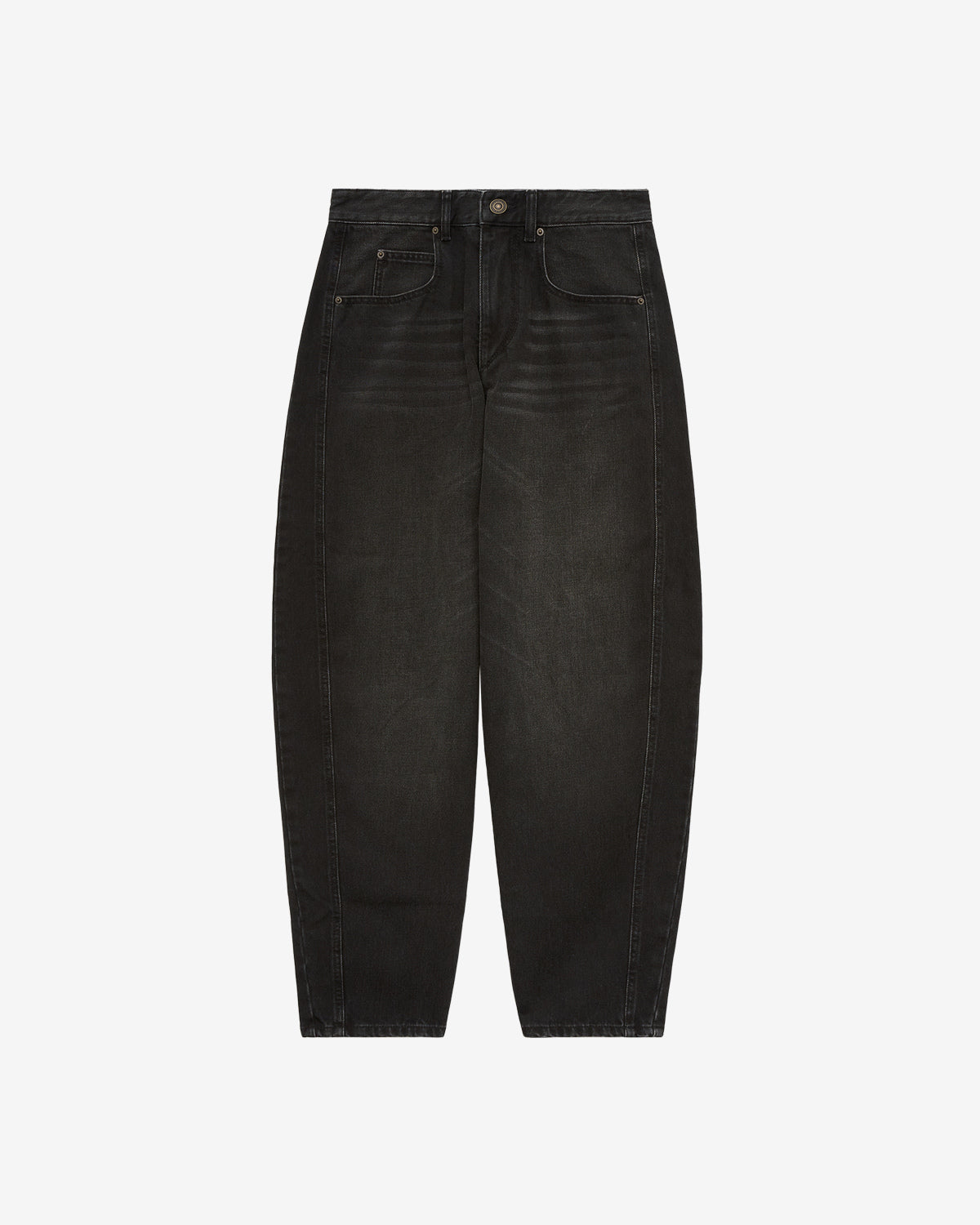 Pantaloni oriane Woman Nero lavato 1