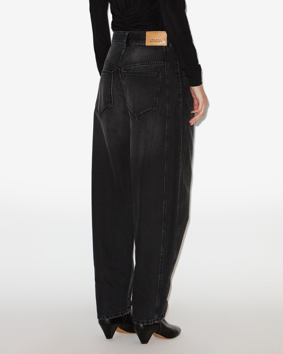 Pantalón oriane Woman Negro lavado 3