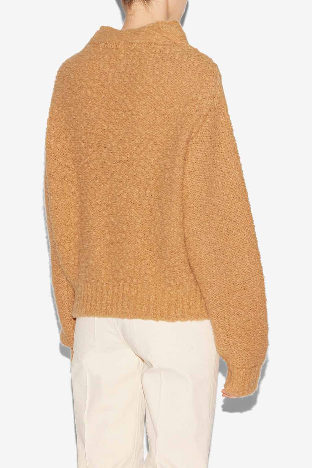 Romane cable knit sweater - Caramel - Woman - 5