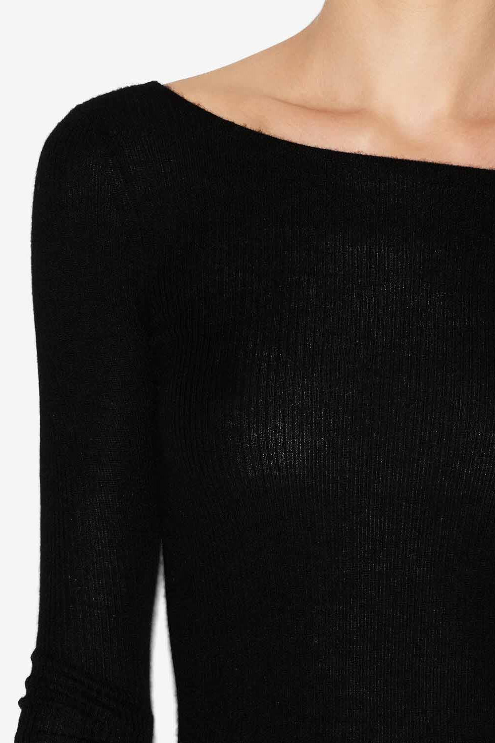 Pull izzie en soie et cachemire - Noir - Woman - 3