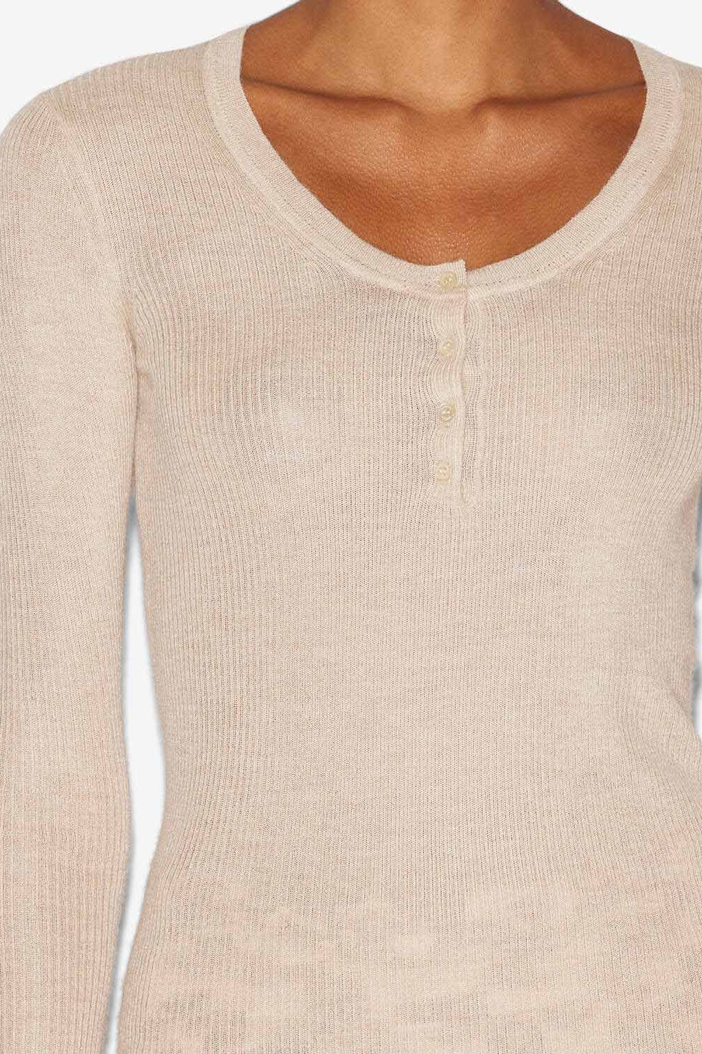 Pull idite en soie et cachemire - Beige - Woman - 3