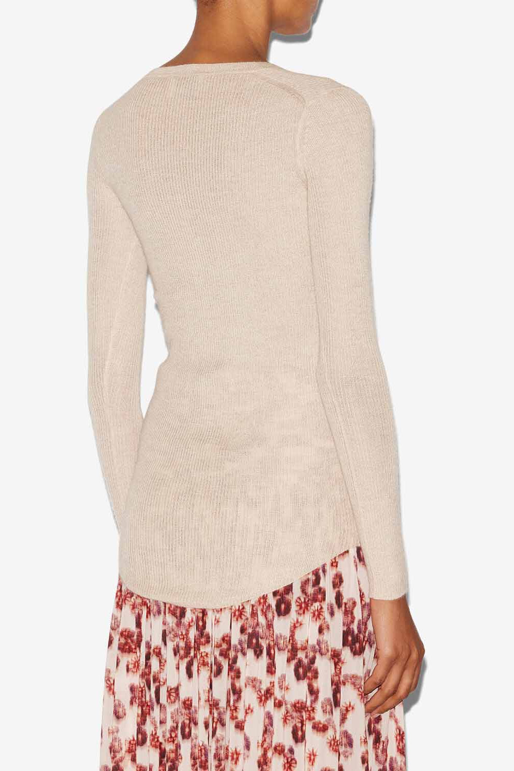 Pull idite en soie et cachemire - Beige - Woman - 5