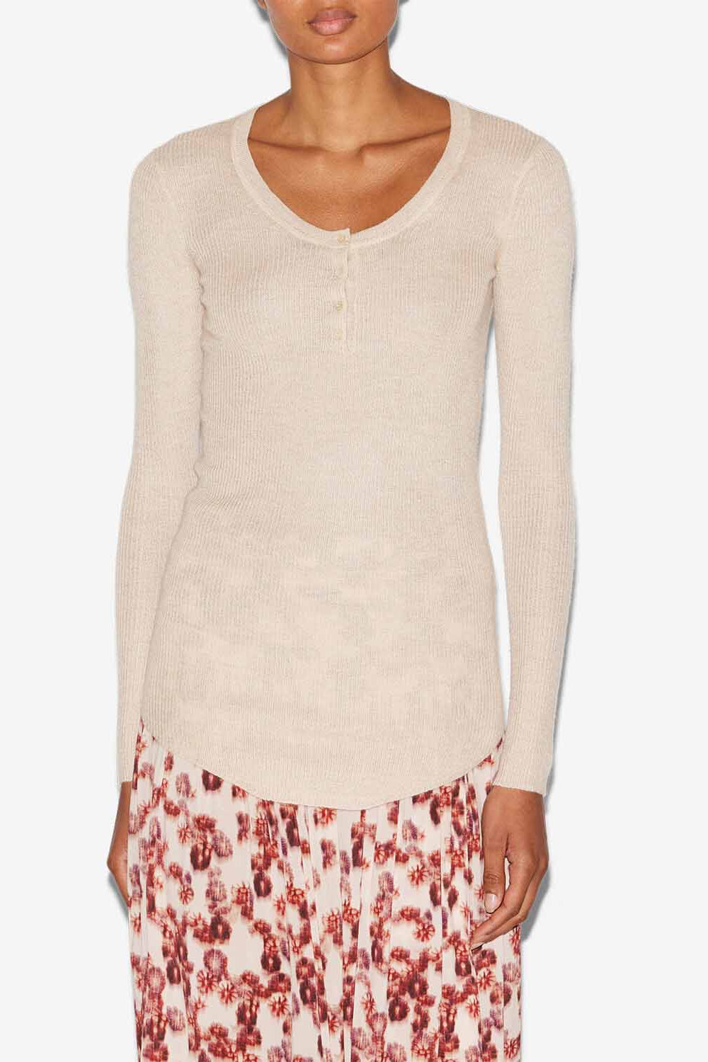 Pull idite en soie et cachemire - Beige - Woman - 4