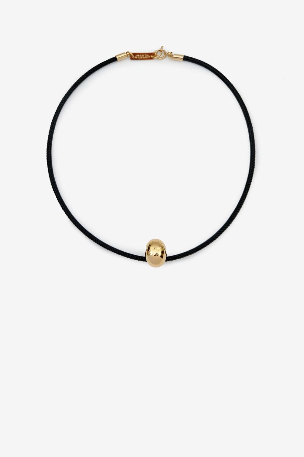 New crescent necklace with bead - Black - Woman - 1