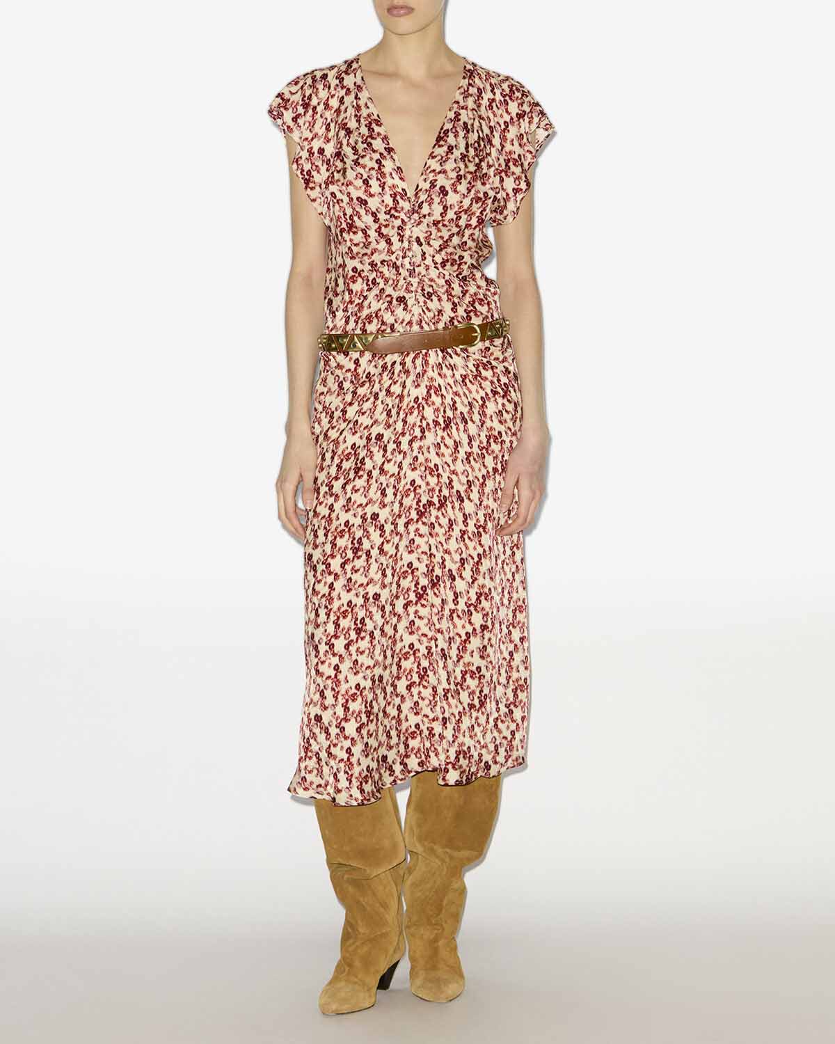 Robe lyndsay Woman Rouge grenat 4