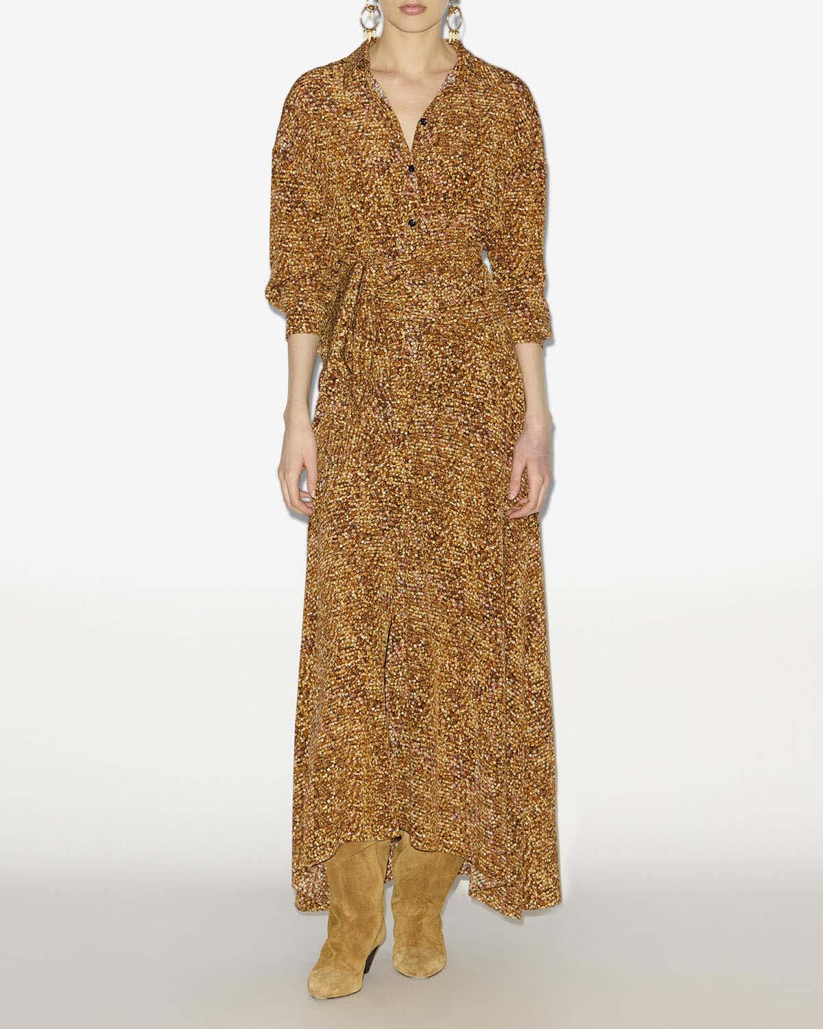 Samantha dress Woman Ochre 4