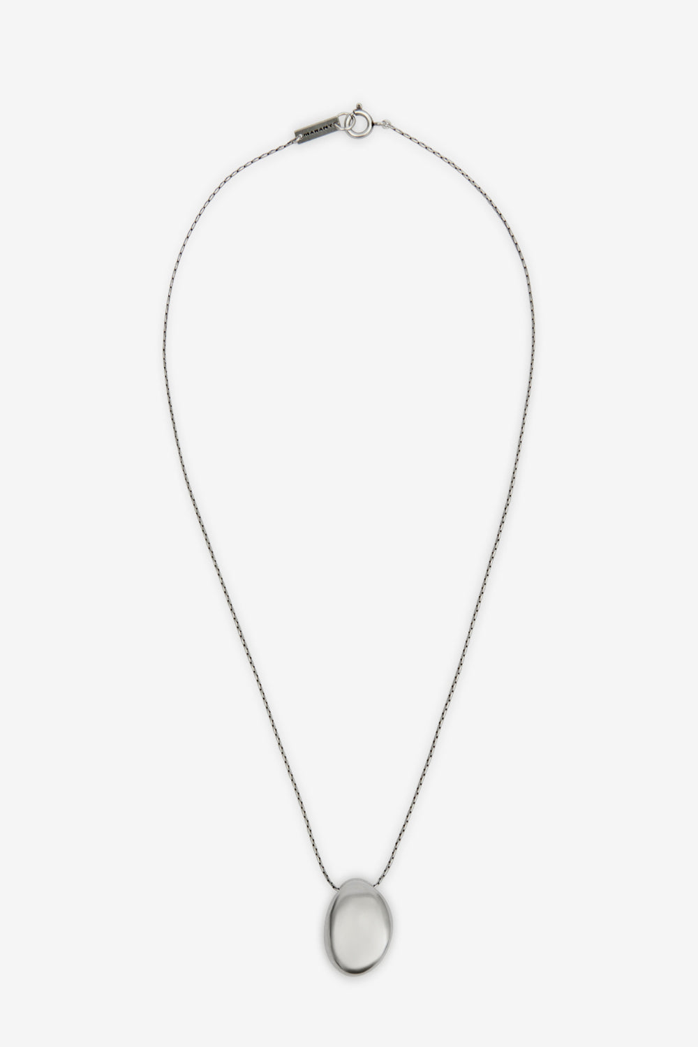 Elliot long buffalo horn necklace - Ecru-silver - Man - 1