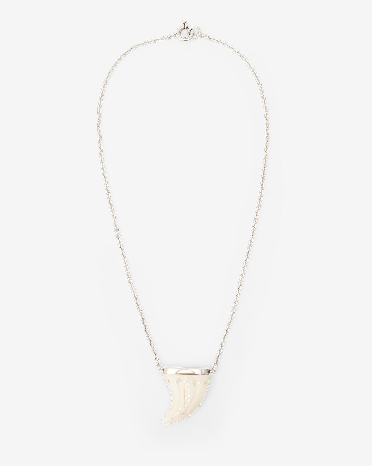 Collana lunga elliot Man Ecru-silver 2