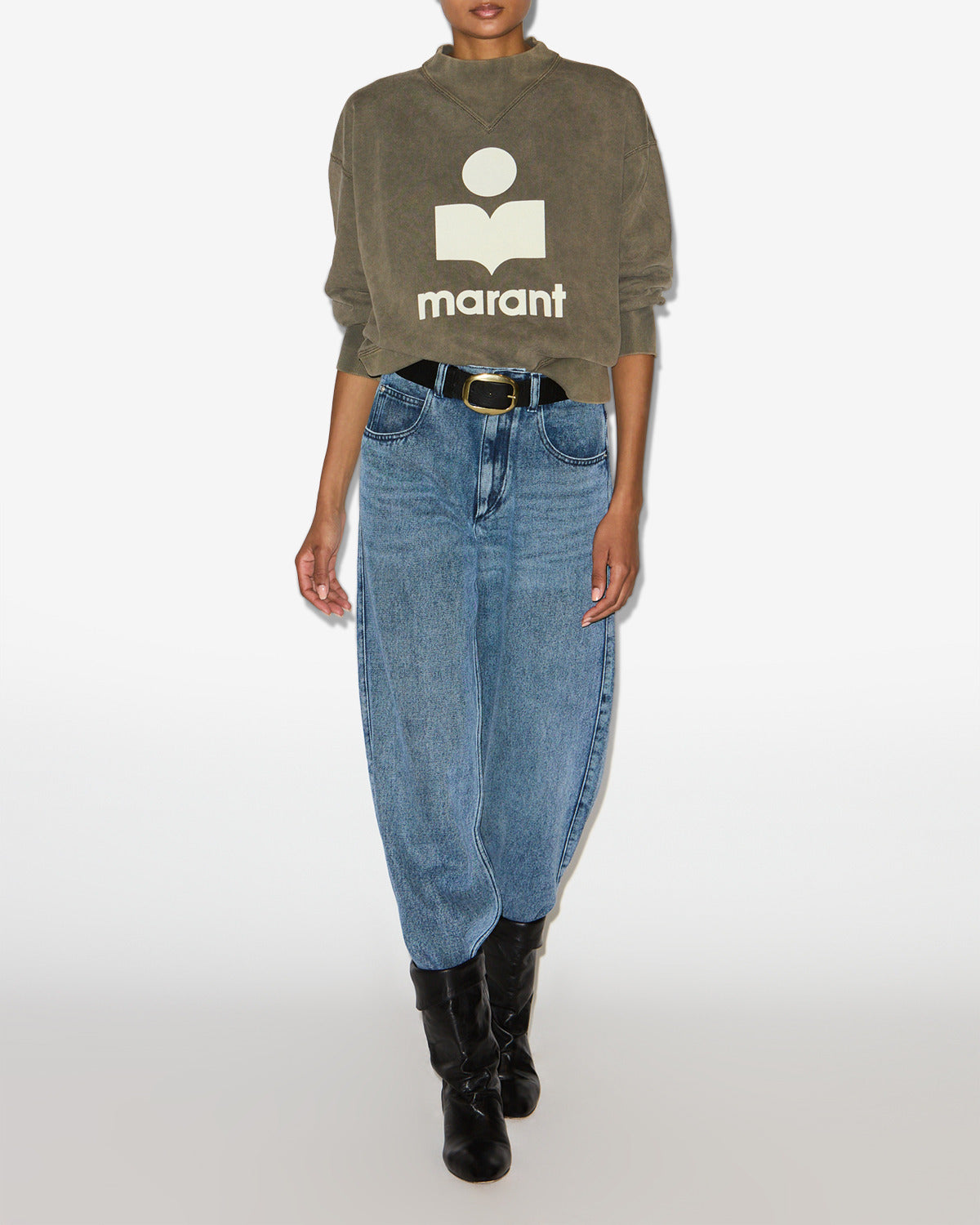 Sweatshirt moby Woman Dark bronze-ecru 4