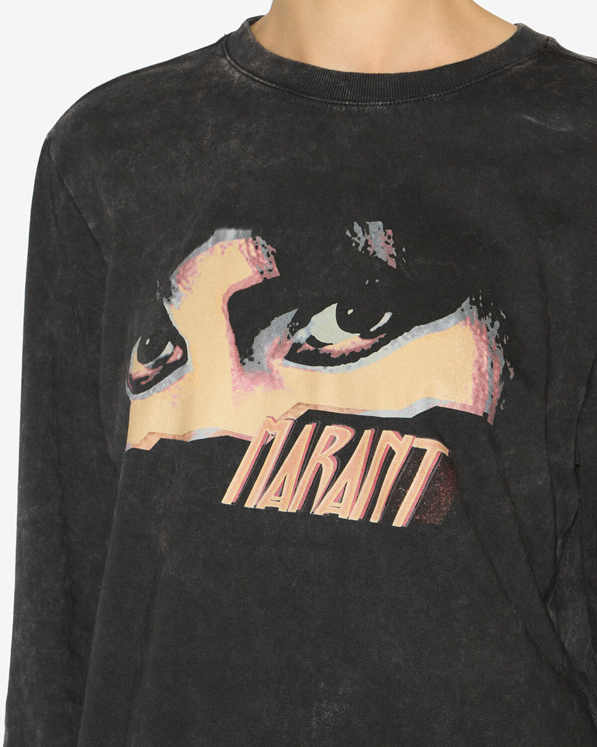 T-shirt martine Woman Nero lavato 2