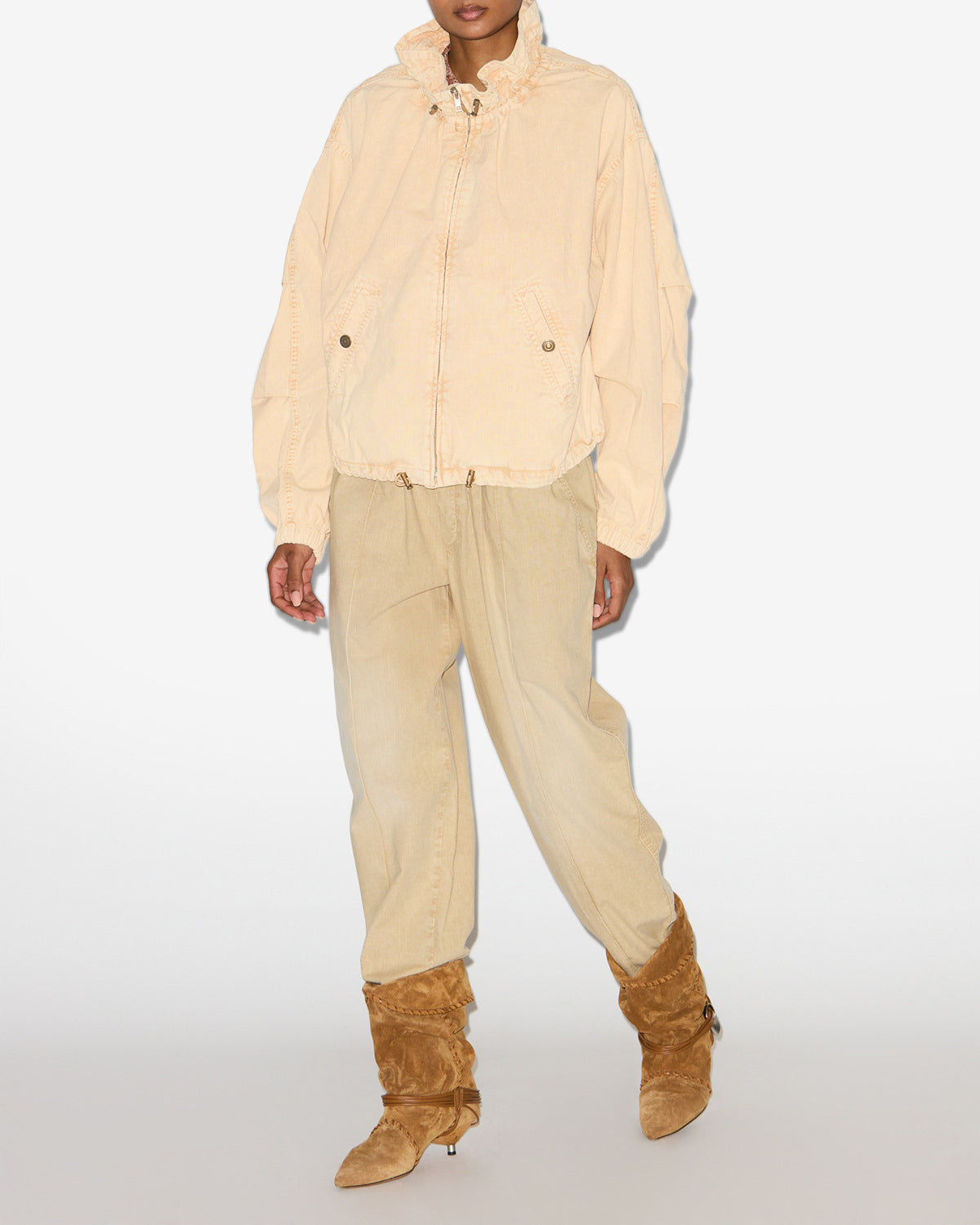 Plume jacket Woman Beige 4