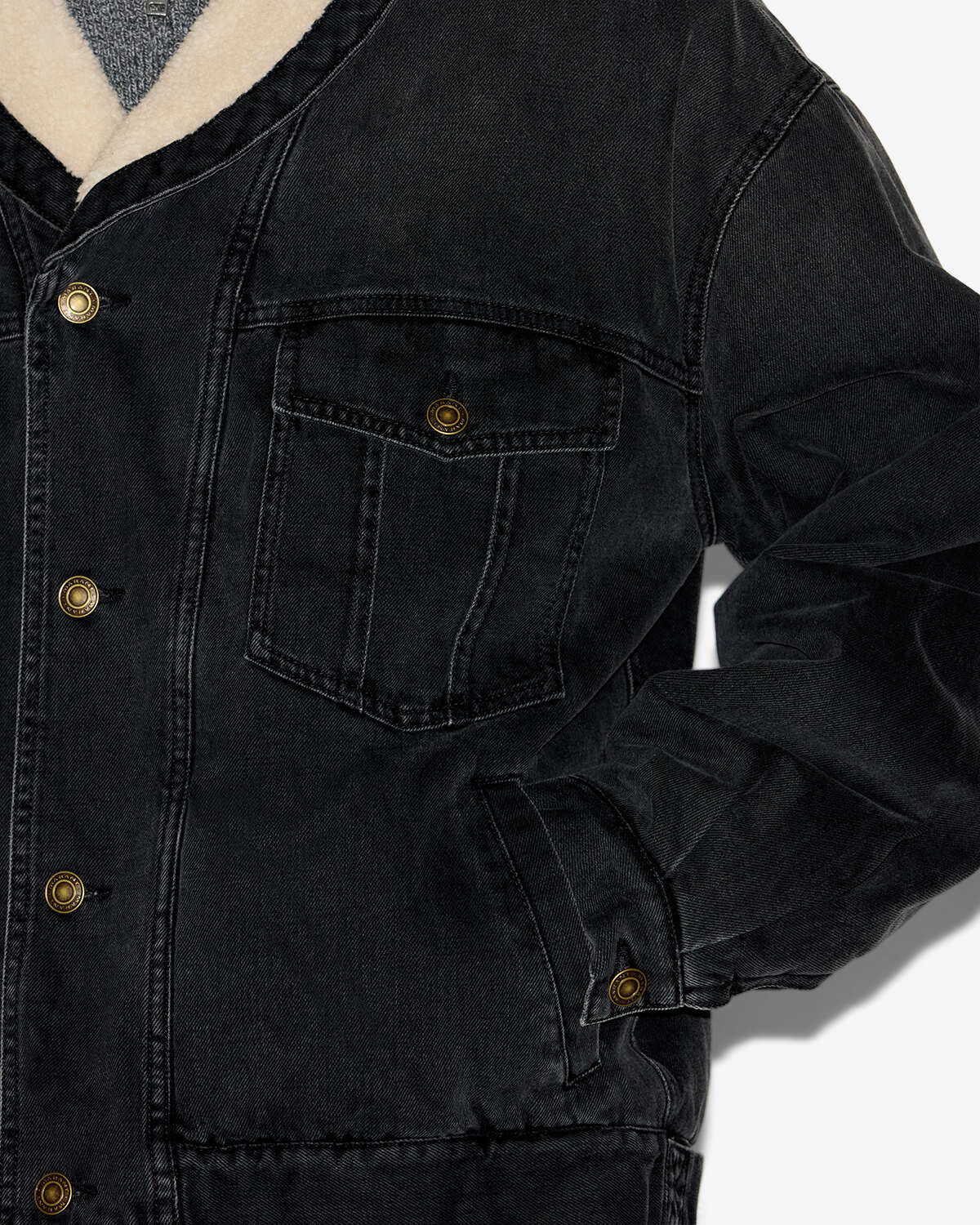 Veste jackson Man Noir délavé 2