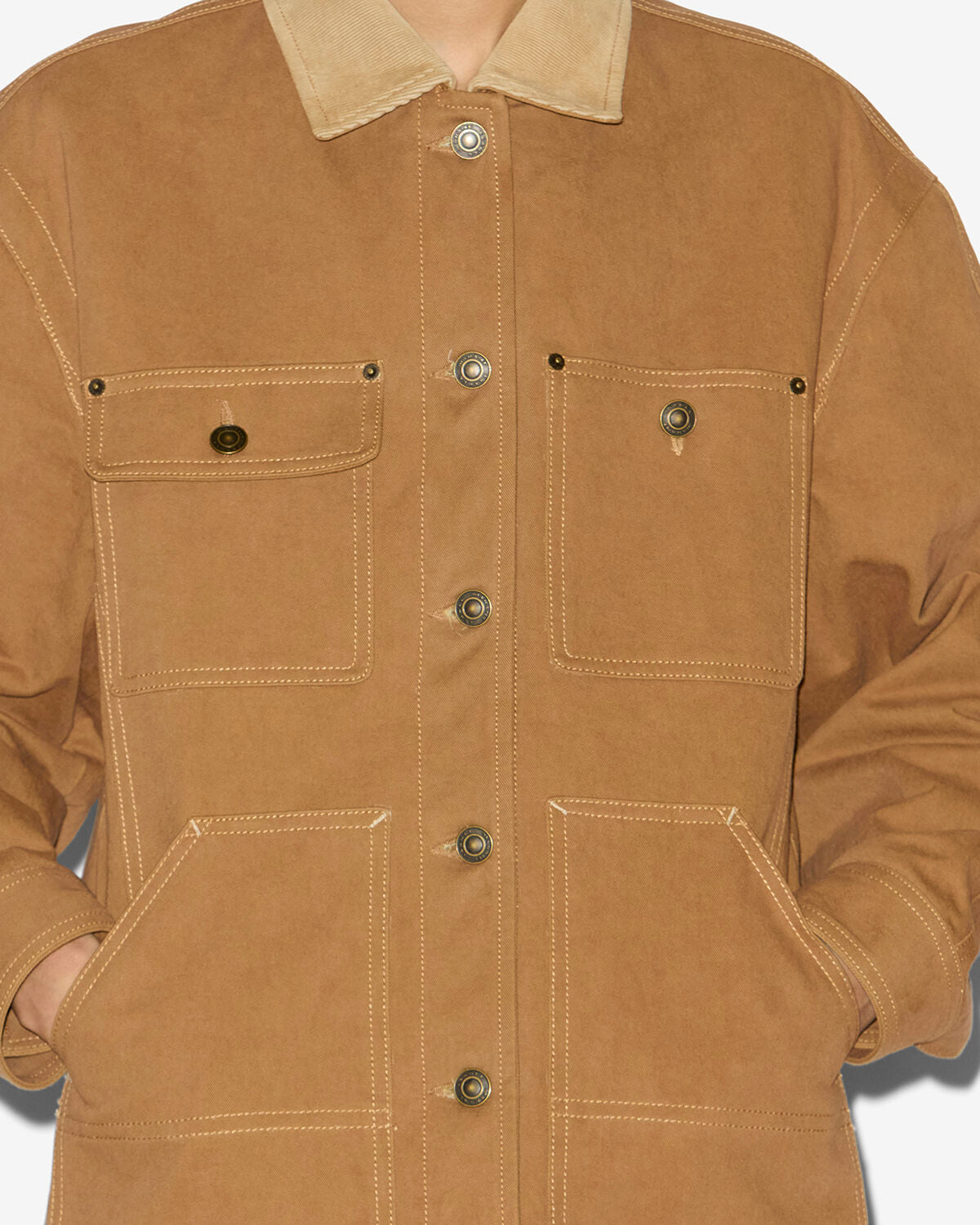 Chaqueta ninon Woman Cognac 2