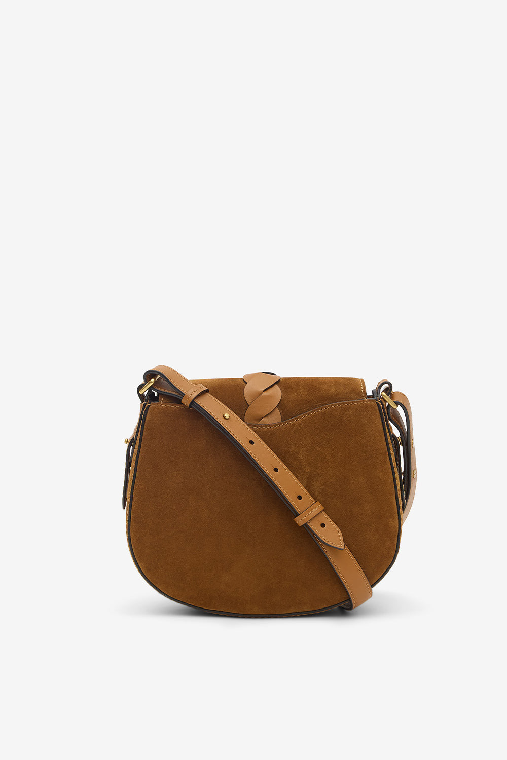 Umhängetasche altay small aus veloursleder - Cognac - Woman - 3