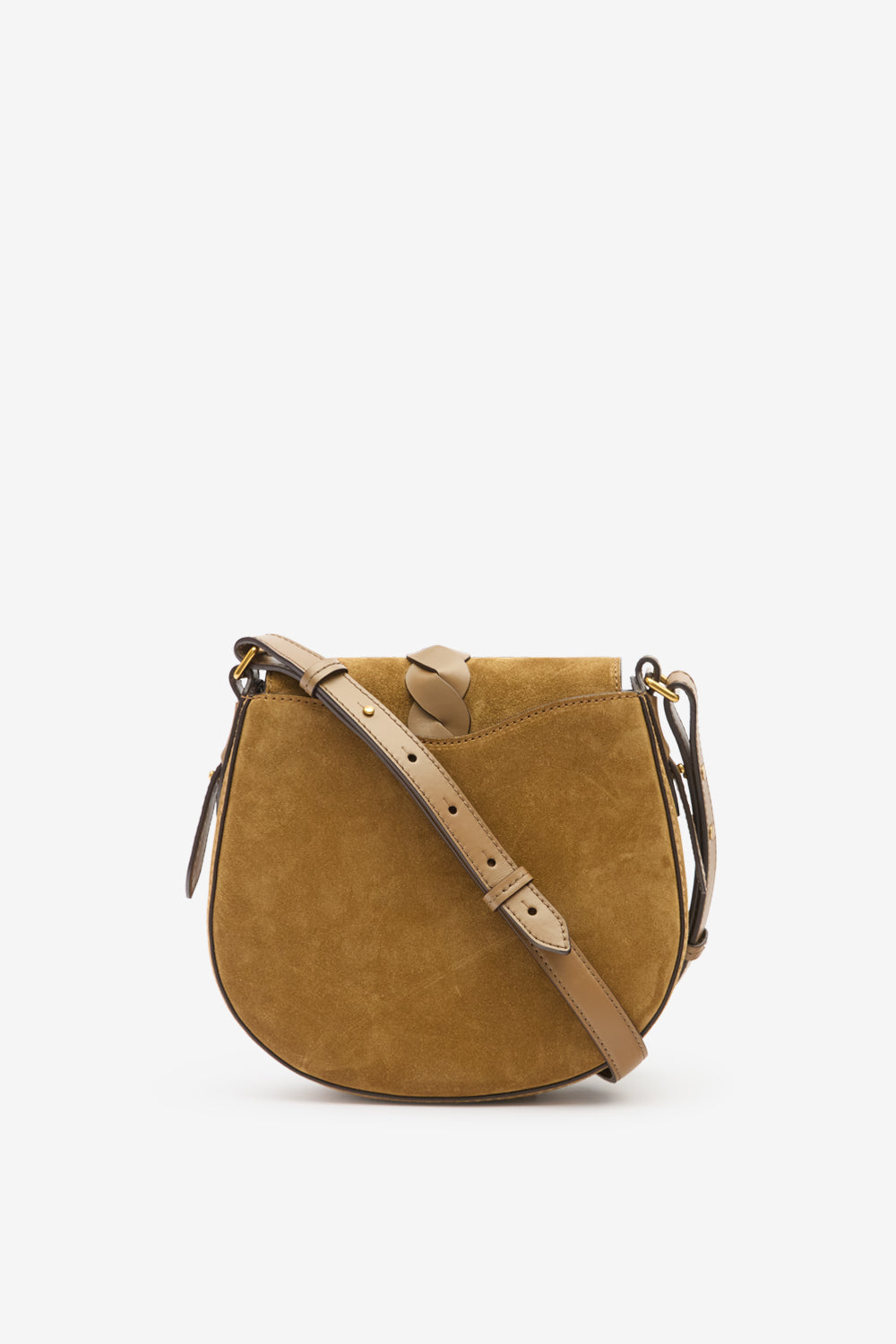 Altay small suede calfskin leather handbag - Taupe - Woman - 3
