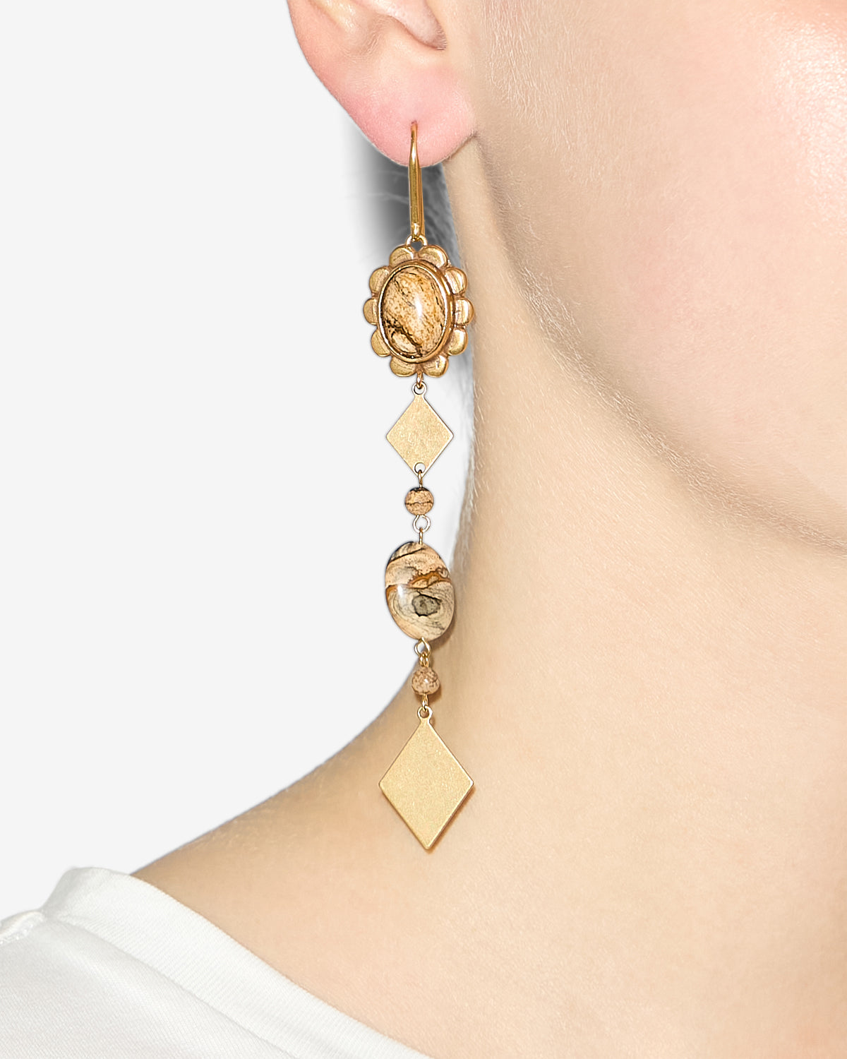 Orecchini hana Woman Natural-light brass 1