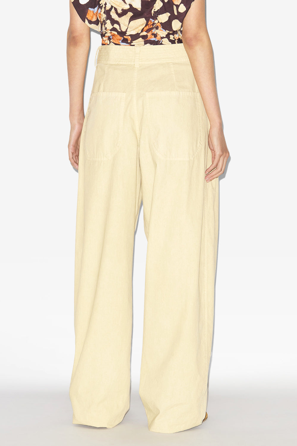 Inaya gathered loose fit pants - Ecru - Woman - 5