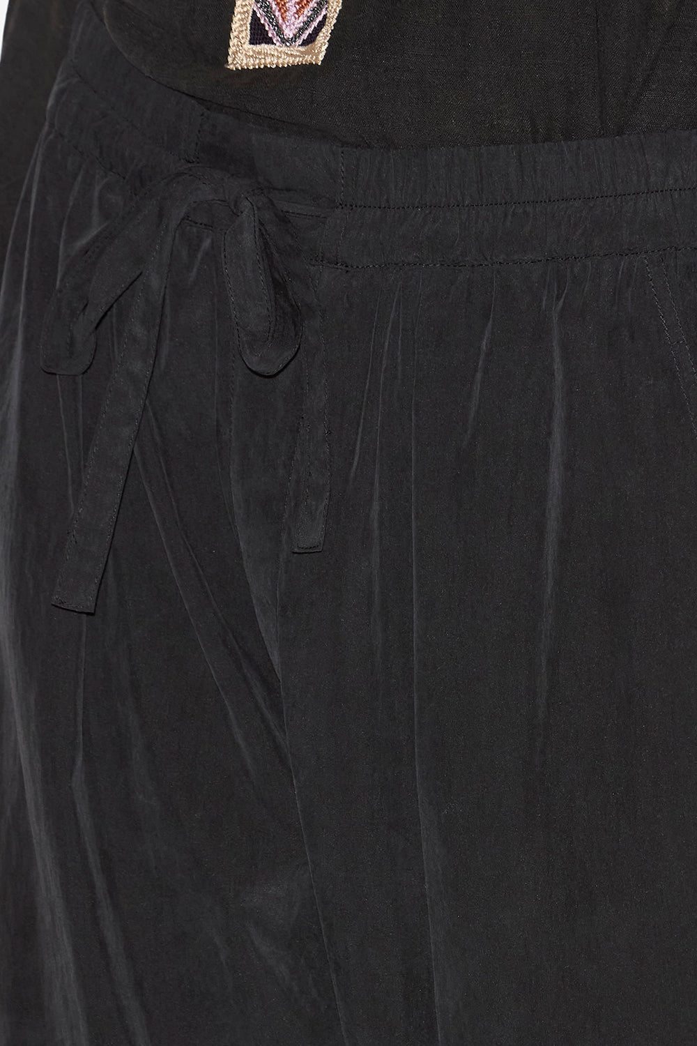 Hectorina gathered technical fabric pants - Black - Woman - 3