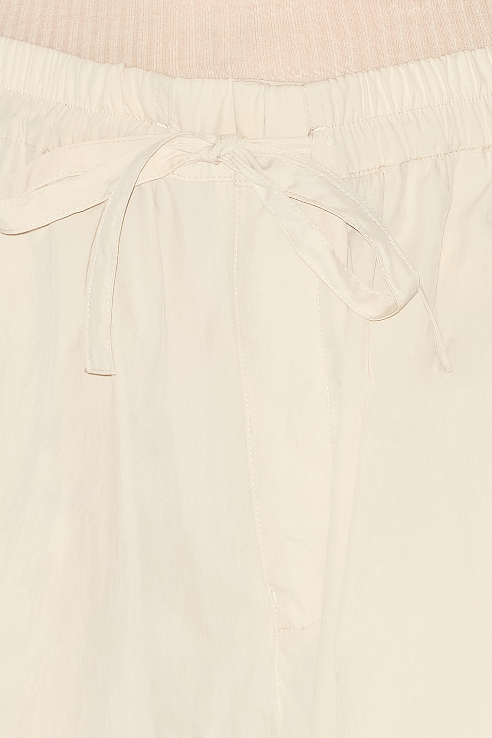 Hectorina gathered technical fabric pants - Ecru - Woman - 3