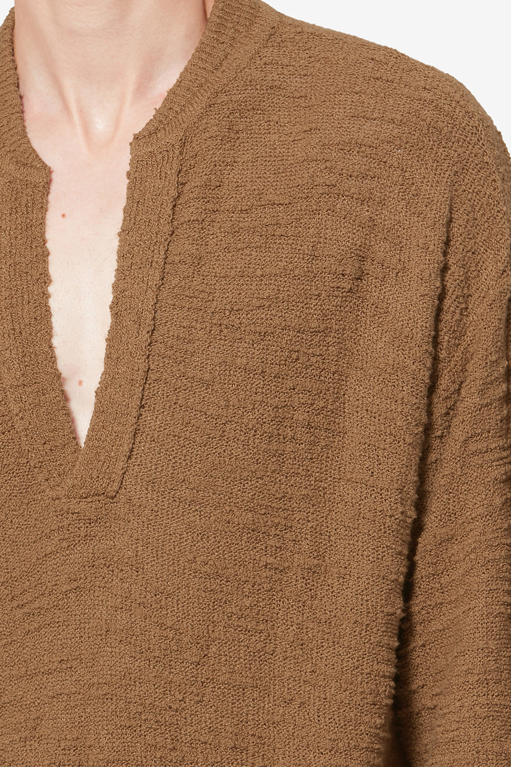 Pull en maille texturée arnold - Bronze - Man - 3