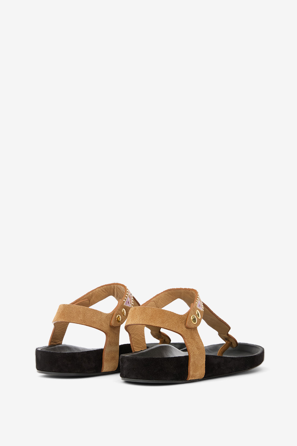 Enore 刺繍入りレザー サンダル - Cognac - Woman - 2