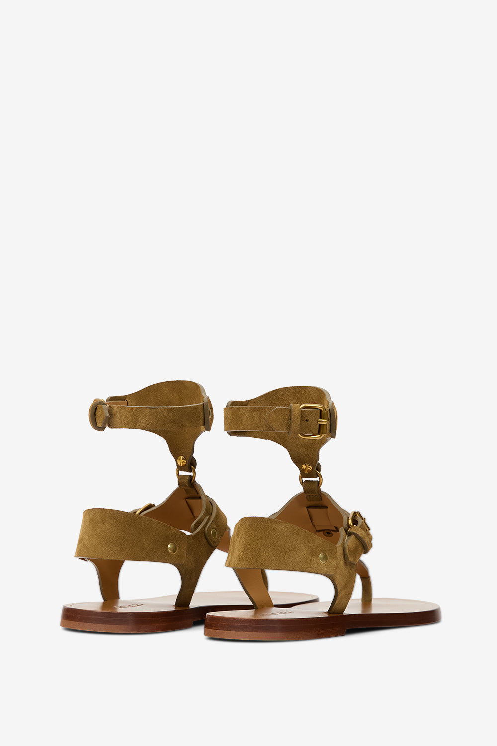 スエードレザーのeveenフラットサンダル - Taupe - Woman - 2