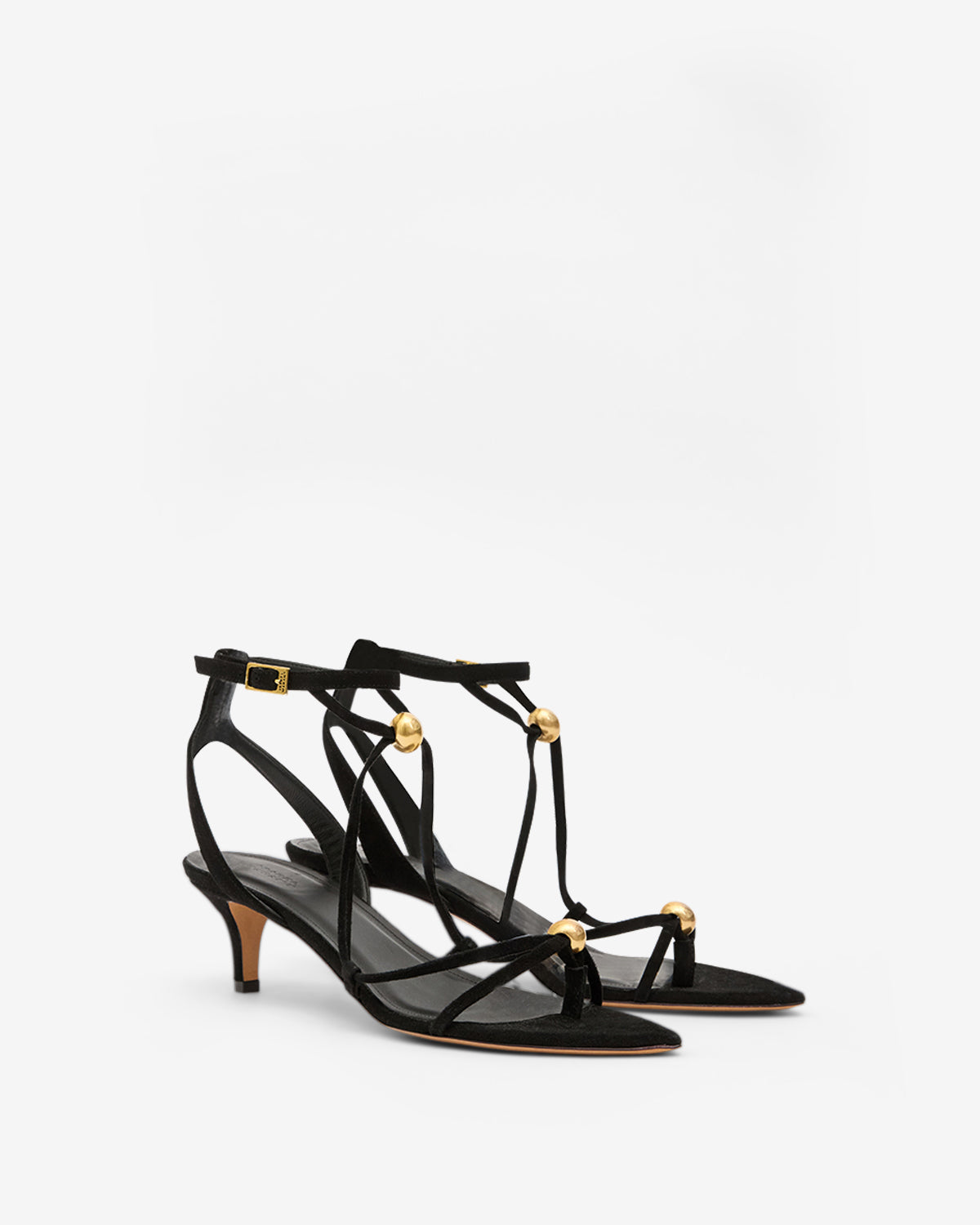 Sandalias olya Woman Black and gold 5