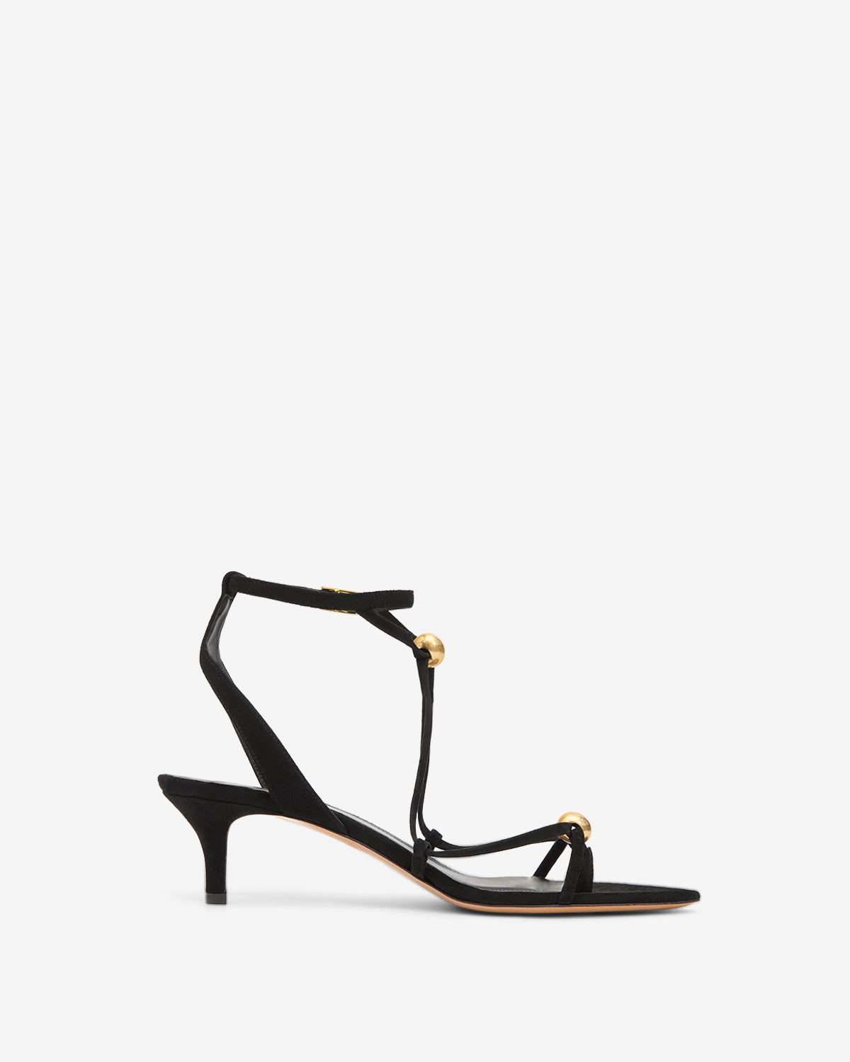 Sandalias olya Woman Black and gold 1