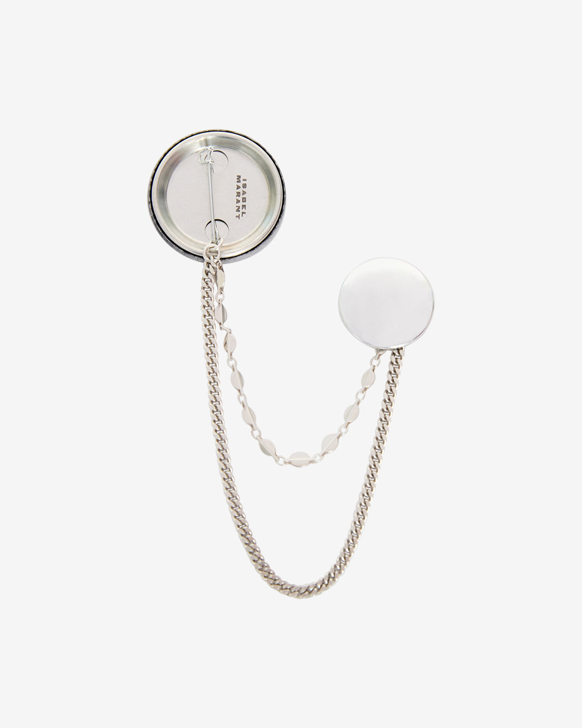 Broche petes Man Black and silver 2
