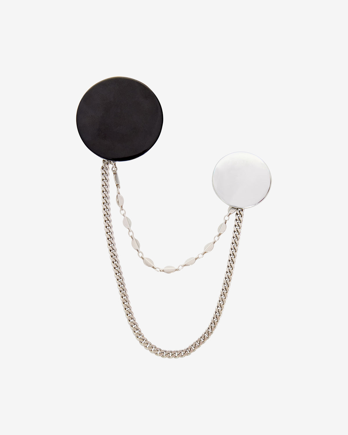 Broche petes Man Black and silver 3