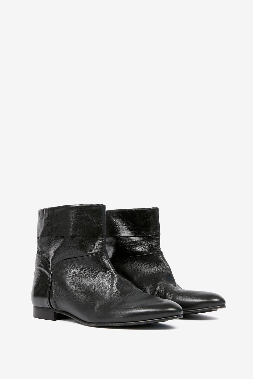 Juoza flat patent leather boots - Black - Man - 3