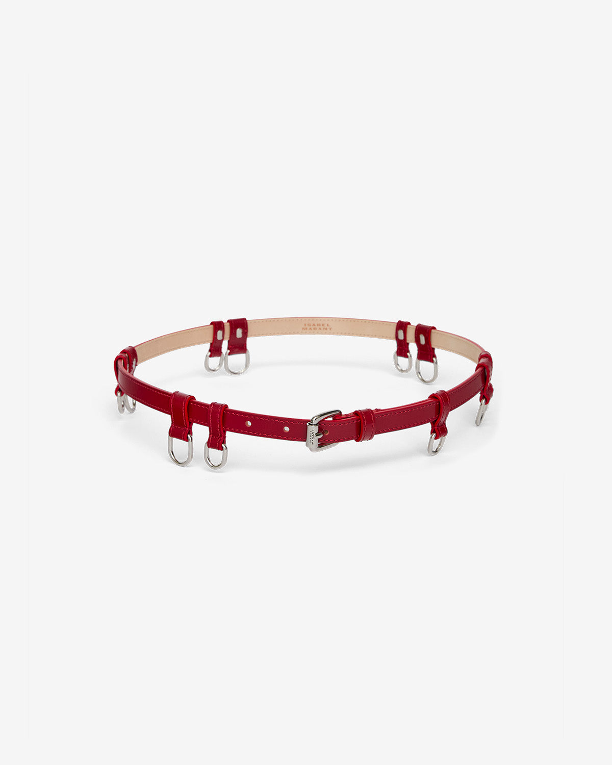 Ceinture chelsea Woman Deep red - silver 1