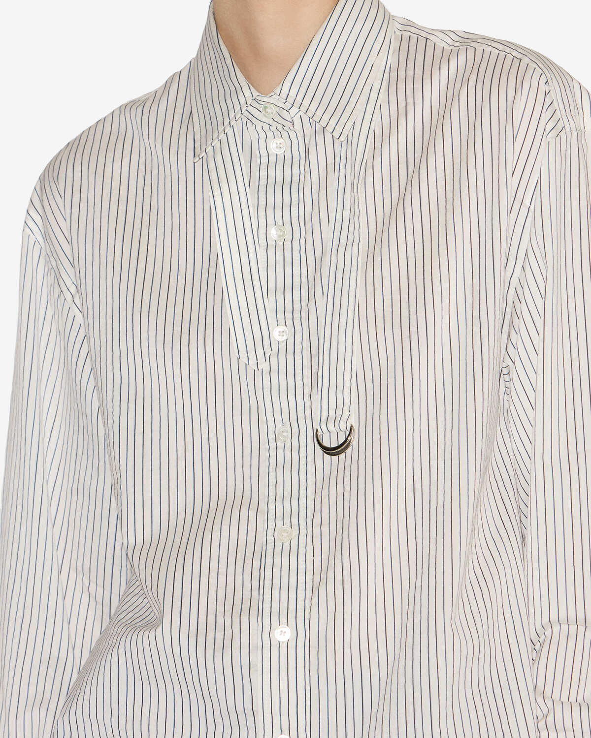 Camicia aurora Woman Ecru and black 2