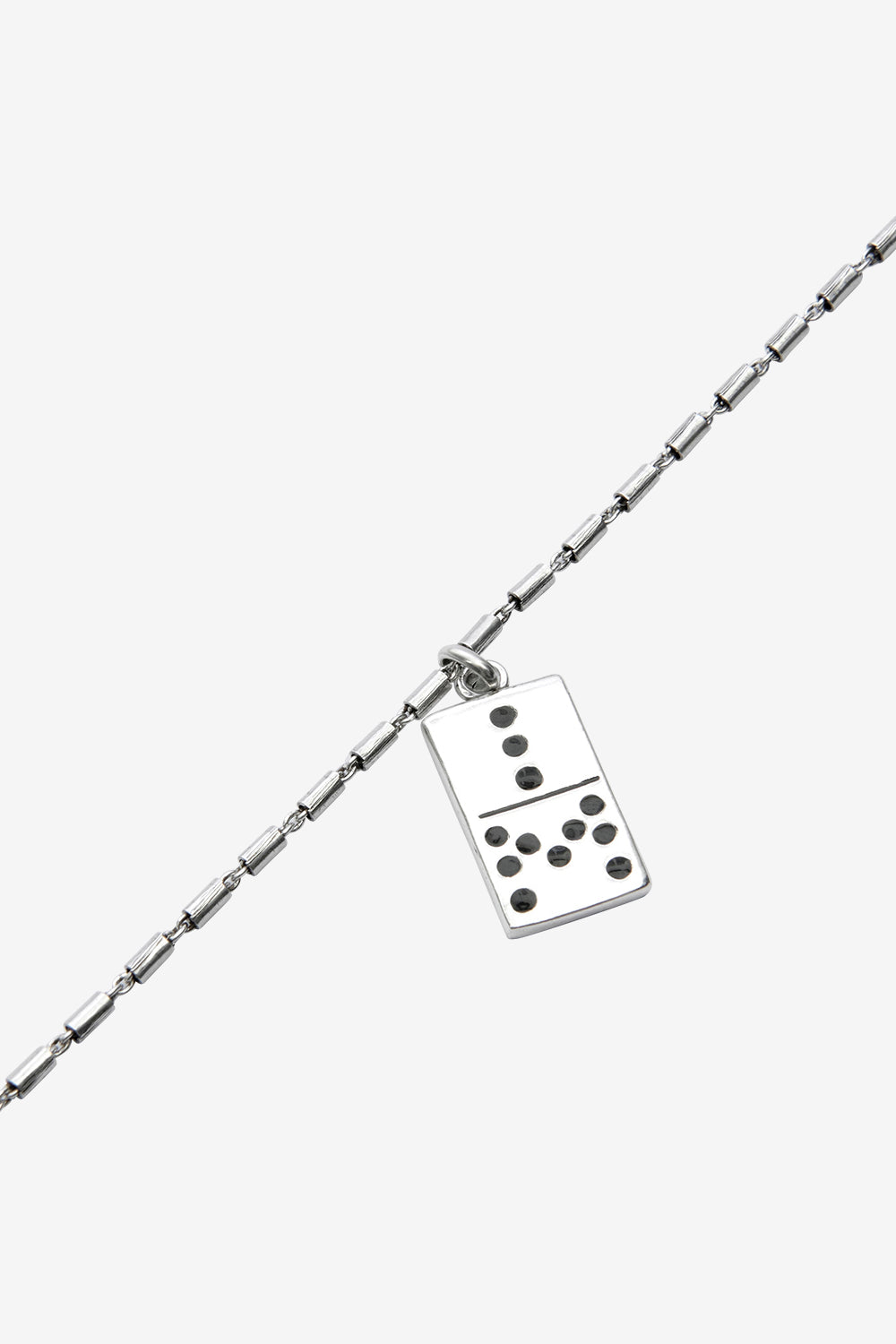 Alby ペンダント付き チェーンネックレス - Black and silver - Man - 3
