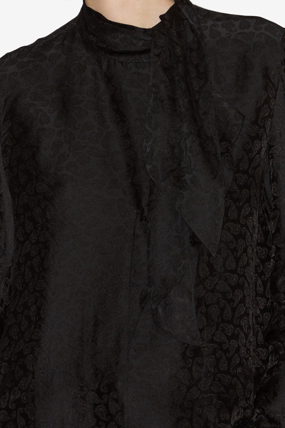 Raphaella silk jacquard blouse - Black - Woman - 3